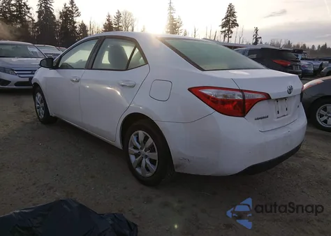 2015 Toyota Corolla Le из США, поврежденный, VIN 2T1BURHE1FC319858